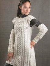 Белое платье и митенки