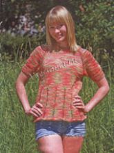 Джемпер из секционной пряжи