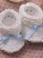 Пинетки с голубой ленточкой