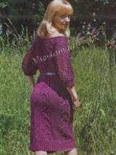 Платье с узорами - косы