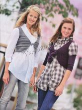 Серый и фиолетовый жилет, фото