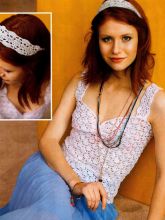 Белоснежный топ с ажурными узорами, фото