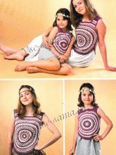 Два топа: детский и взрослый, фото модели