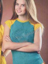 Изумрудный топ, фото модели