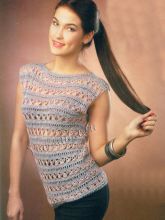 Топ из ленточной пряжи, фото