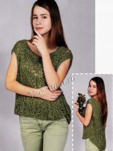 Топ с удлиненной спинкой на девочку 13 лет