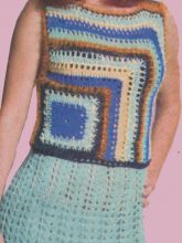 Топ в полоску и юбка, фото