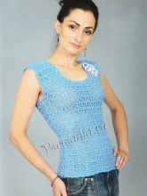 Голубой летний топ, фото