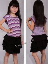 Детский топ с волнистым узором