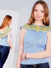 Майка с большим воротником, фото