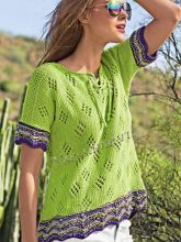 Топ с волнистыми бордюрами, фото