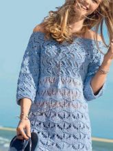 Туника с сочетанием узоров из разных нитей, фото