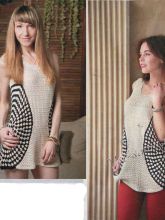 Белая туника с кругами