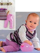 Полосатая туника и розовые штанишки, фото