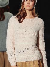 Пуловер с косами и шапка, фото