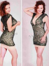 Темно-зеленая сетчатая туника, фото