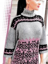 Трендовая туника спицами, фото