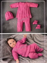 Туника, штанишки, шапка и пинетки, фото комплекта