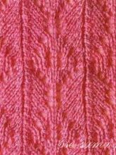 Узор спицами - Еловые шишки