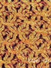 Рельефный узор спицами - петельки