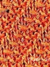 Узор спицами в виде дорожки