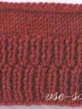 Двойная ломаная резинка 1x1