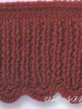 Резинка с кромкой из волн