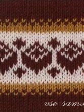 Жаккардовый узор спицами 4