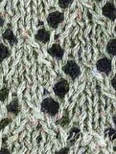 Узор спицами - ажурные елочки