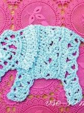 Мотив крючком - Слон