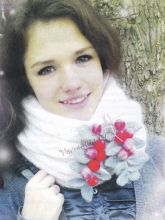 Брошь - Зимняя рябинка, фото