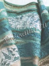 Шарф с кружевом, фото