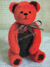 Валяный мишка, фото