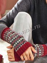 Нарукавники с жаккардовым узором, фото