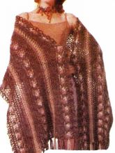 Палантин в коричневых тонах