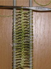 Вязание на вилке этап 3