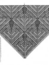 схема вязания шали спицами