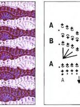 Схема для вязания многоцветного узора 10