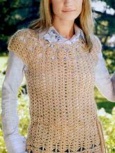 Ажурная безрукавка