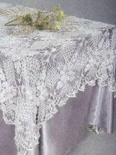 Белая скатерть из элементов, фото