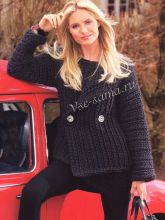 Женский тёмно-серый жакет