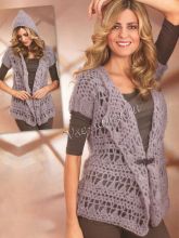 Жилет с капюшоном крючком