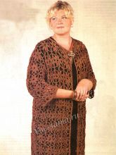 Кардиган из кружевных мотивов