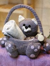 Кот-корзиночка для ванной