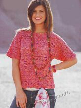 Меланжевый пуловер