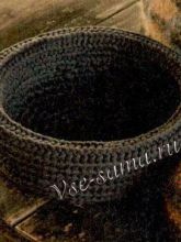 Плошка, связанная крючком, фото