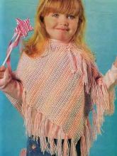 Пончо для девочки