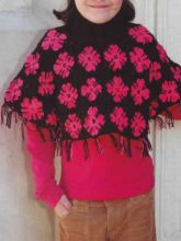 Пончо из цветочков