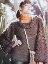 Пуловер крючком