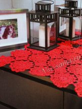 Салфетка крючком Пламя страсти